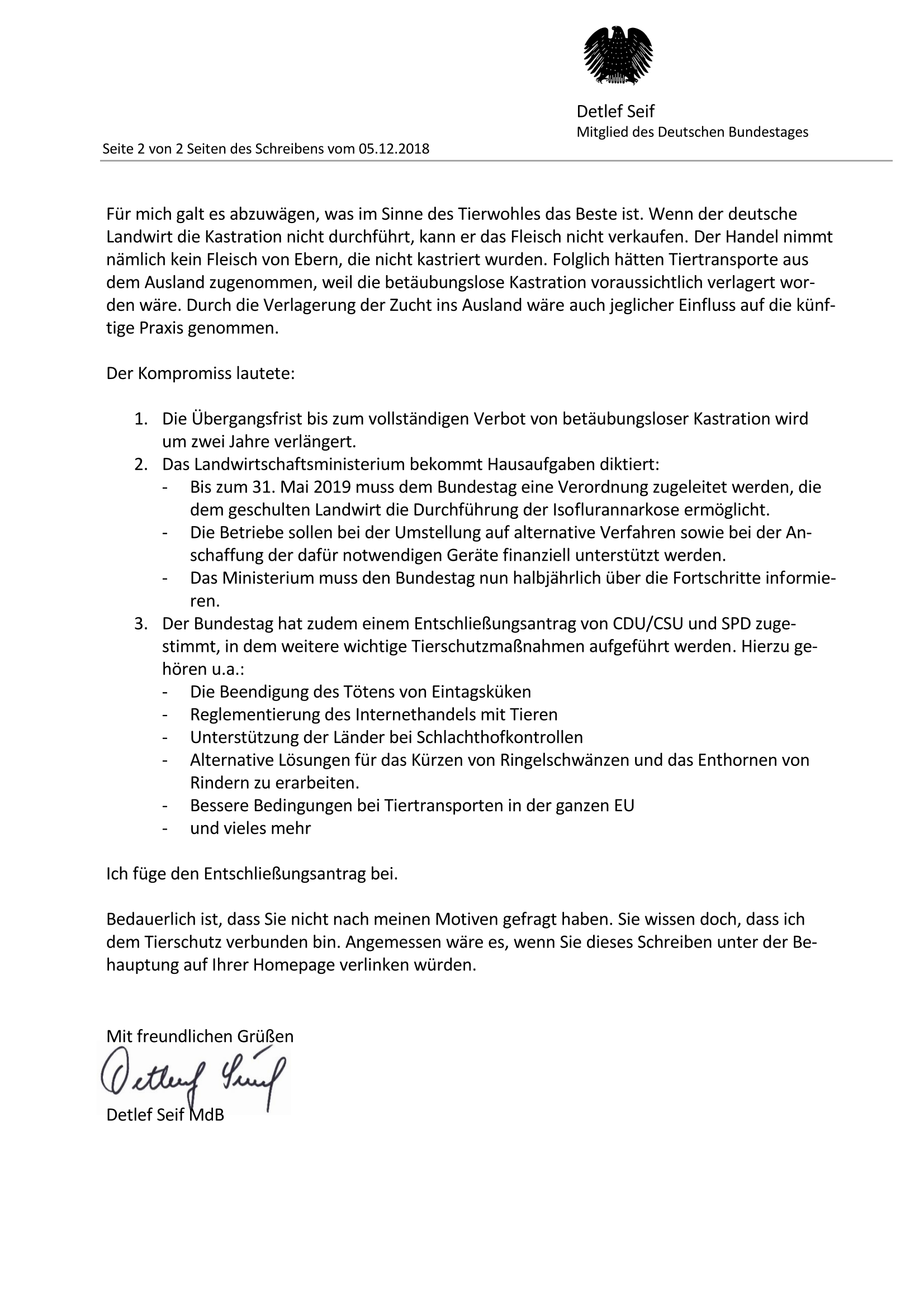 18 12 05 Antwort2Ferkelkastration Tierschutzverein Mechernich KOMPLETT Page 2