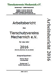 TSV Mechernich1 Arbeitsbericht 2016